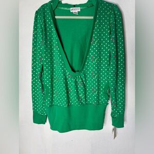 Self esteem cherries print layering hoodie Y2K nwt